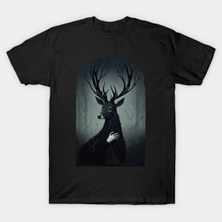 Gothic Deer Priest T-Shirt